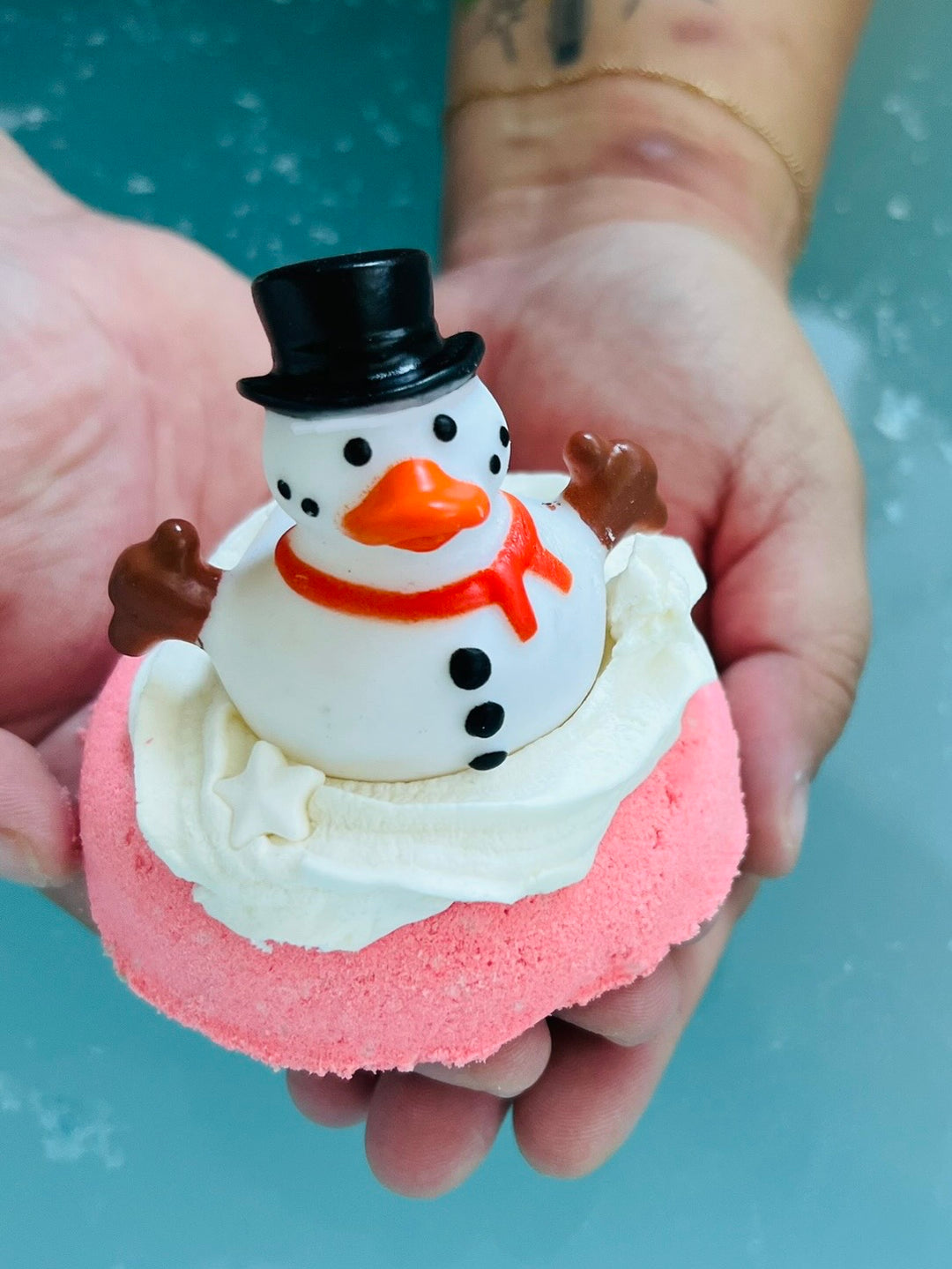 Snowman Bubble Bath Bomb