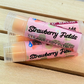 Tube of Strawberry Fields lip balm, Good Common Sense Naturals