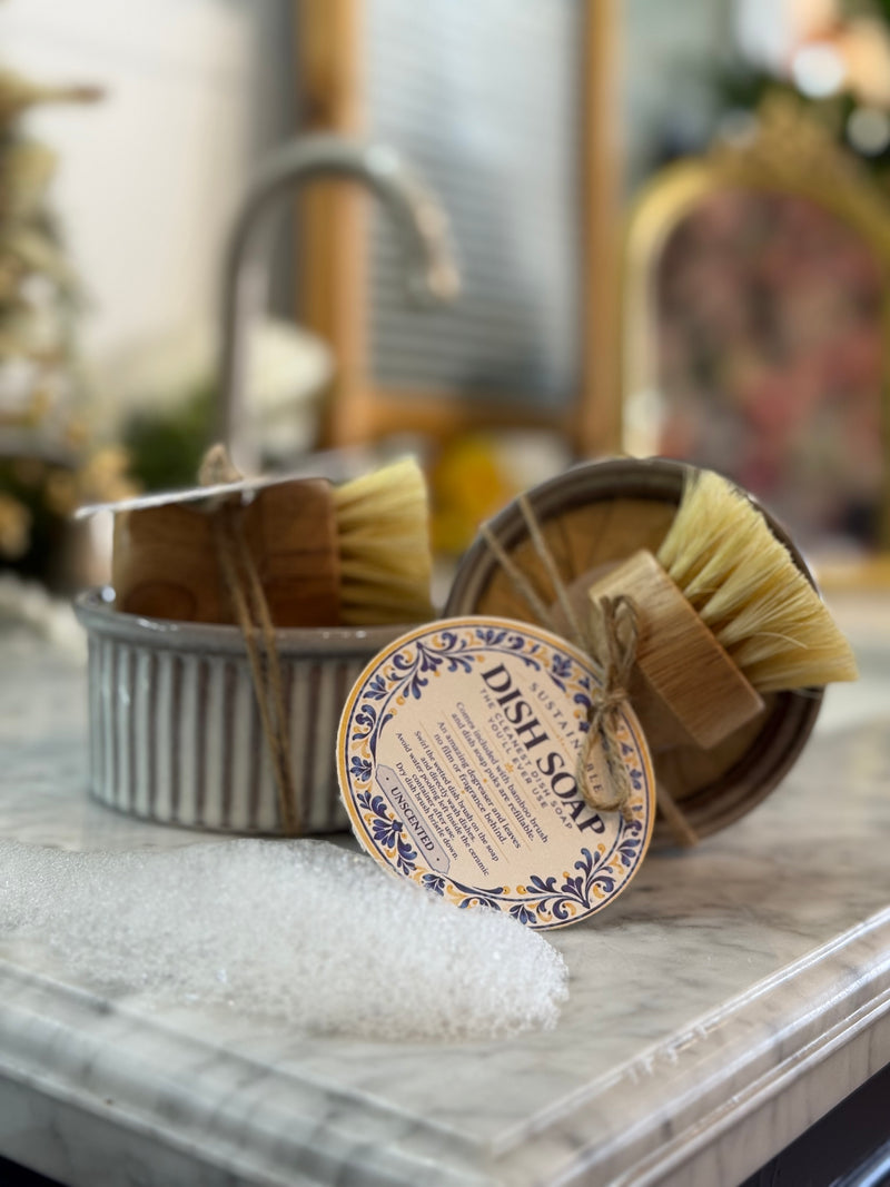 Solid Dish Soap Bar | Plastic-Free Kitchen Cleaning