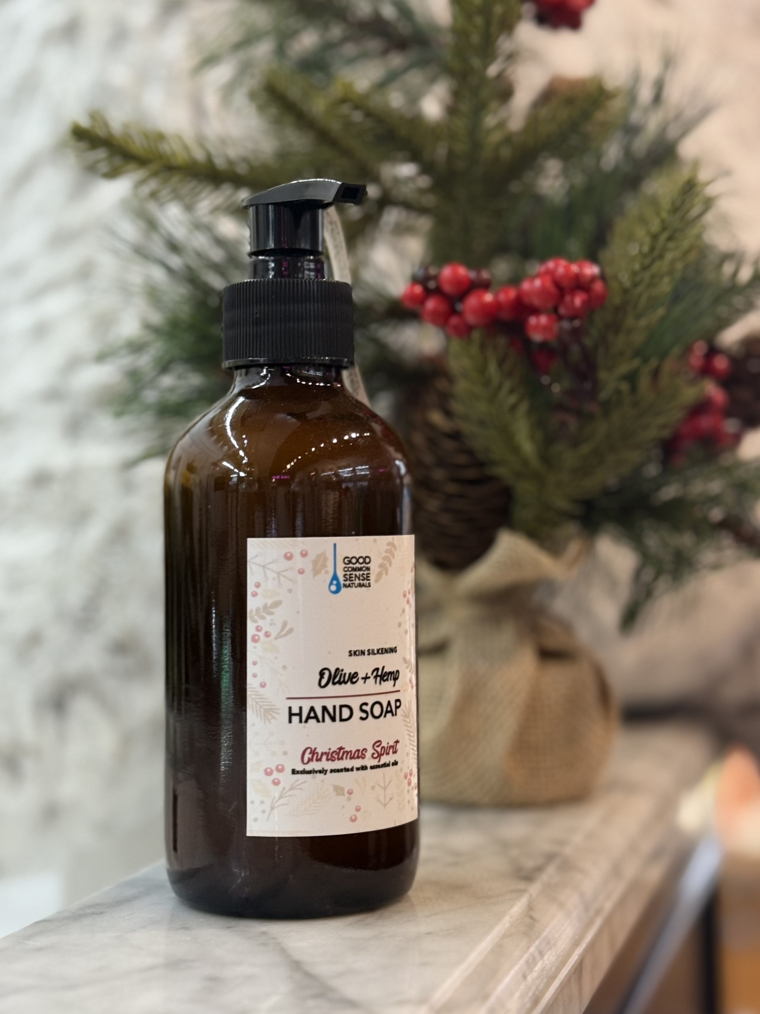 Christmas Spirit Olive + Hemp Hand Soap