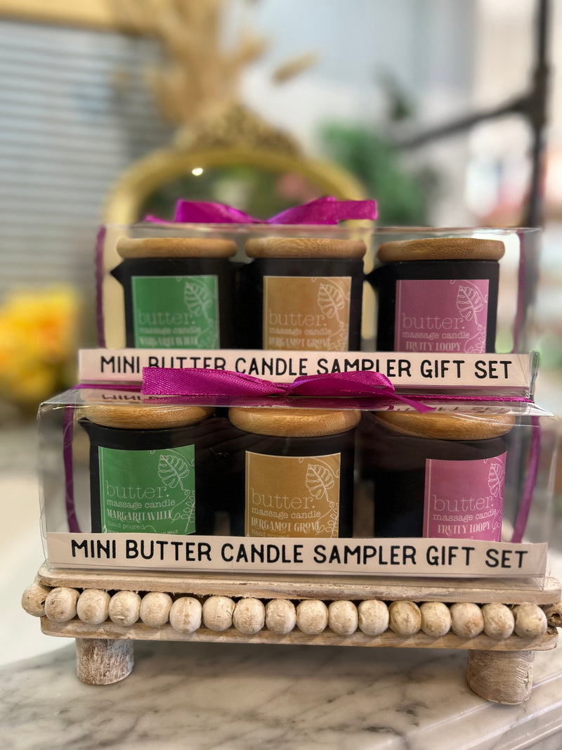 Mini Citrus Collection travel-friendly Butter Massage Candle gift set, Good Common Sense Naturals