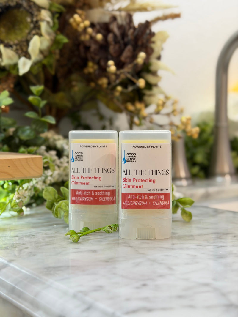 0.5 oz travel tube of All The Things multi-purpose healing ointment, Good Common Sense Naturals