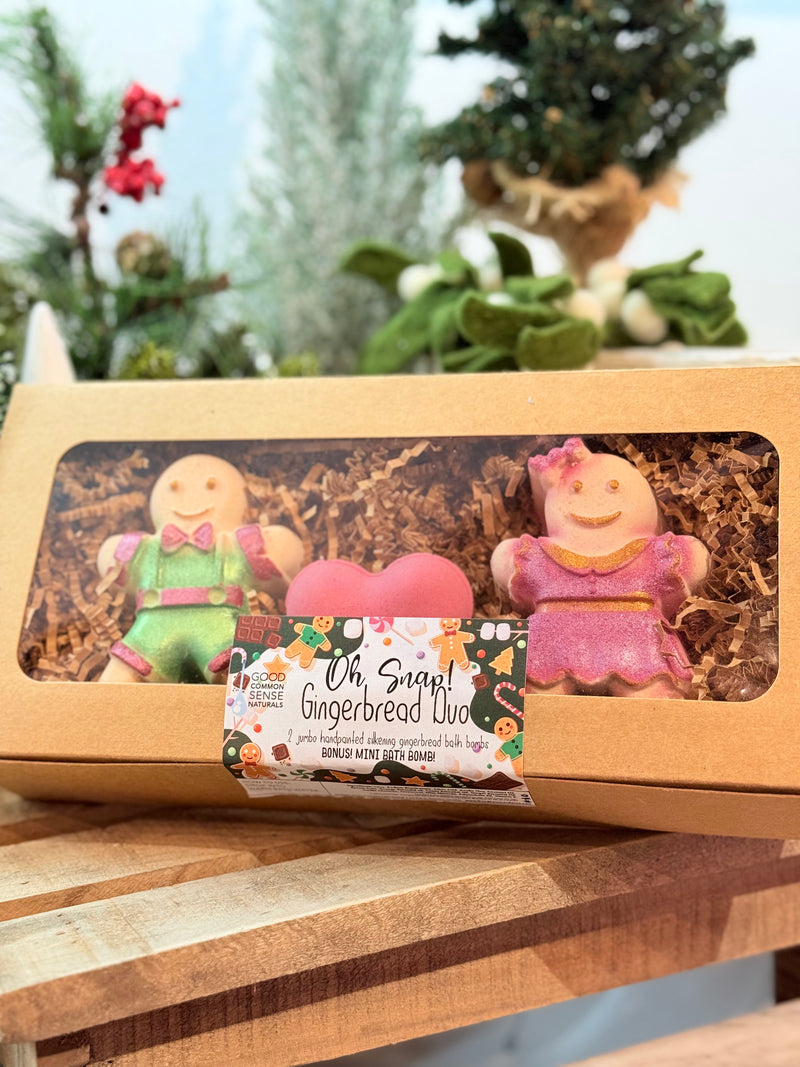 Oh Snap! Gingerbread Man Bath Bomb Duo