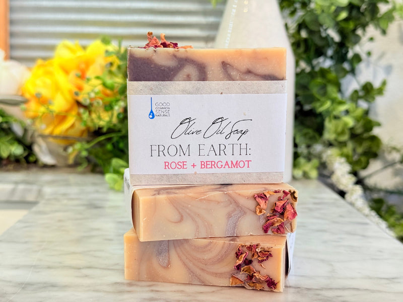 From: Earth - Rose Bergamot Cold Process Bar Soap