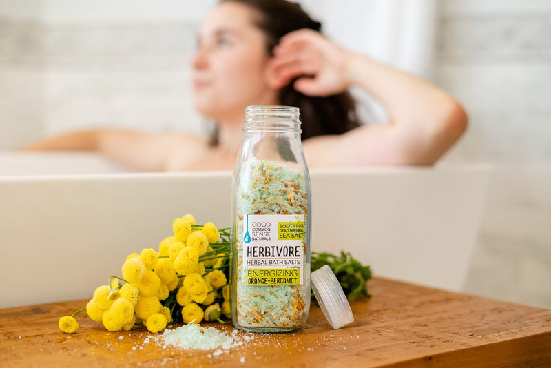 Energizing, Herbal Bath Salts